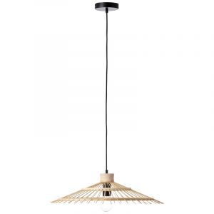 Wood pendant light black, Idris