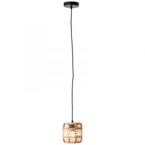 Wood pendant light black, Deacon