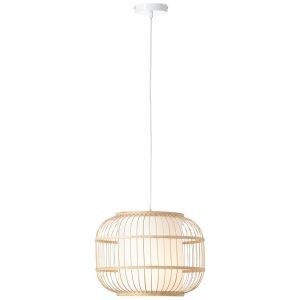 Rustic pendant light wood, Hans