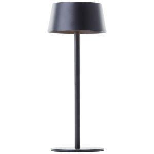 Modern solar outdoor wall light black, Soumaya, 4W, 3000K LED, IP44, 3-step dimmable