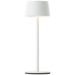 Modern outdoor table lamp white, Petter, 2W, 3000K LED, IP44, 3-step dimmable