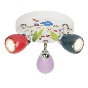 Metal kid's ceiling spotlight multicolour, Bauke