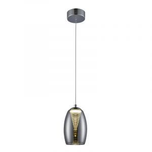 Modern pendant light chrome, Aliyah, 5W, 3000K LED