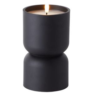 Black outdoor candle lamp, Zaki, 2700K LED, IP44
