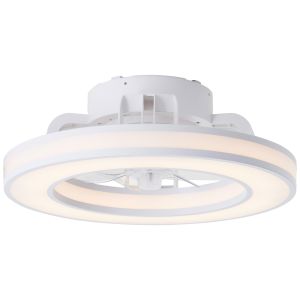 Modern ceiling fan white, Yari, 26W, RGBW LED, with remote control