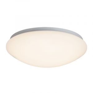 Plastic flush ceiling light white, Djalissa, 12W, 3000K LED