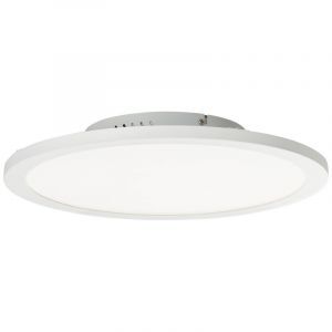 Modern flush ceiling light white, Bonny, 24W, adjustable light colour LED, with remote control