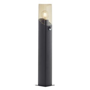 Modern outdoor floor lamp with motion sensor grey, Klasina, IP44