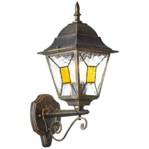 Classic outdoor light rust coloured, Levinus, IP44