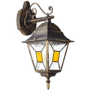 Classic outdoor light rust coloured, Levinus, IP44