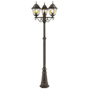 Classic outdoor light rust coloured, Levinus, IP44