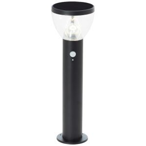 Modern solar outdoor floor lamp black, Saar, 3W, 3000K LED, IP44