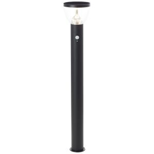 Modern solar outdoor floor lamp black, Saar, 3W, 3000K LED, IP44