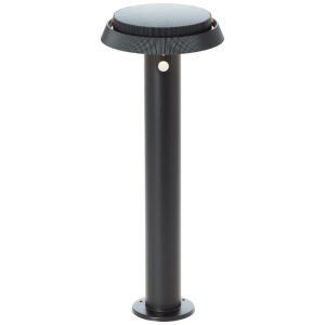 Metal solar outdoor floor lamp black, Ridvan, 4W, 3000K LED, IP44
