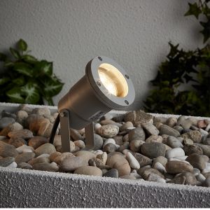 Glass garden spike light grey, Shanna, 3W, 3000K LED, IP44