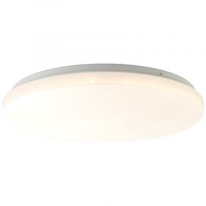 Plastic flush ceiling light white, Julie, 24W, 3000K LED