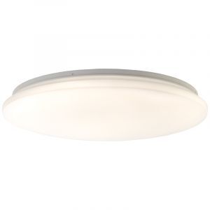 Plastic flush ceiling light white, Julie, 36W, warm to cold white adjustable LED, with remote control