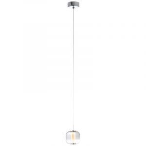 Design pendant light chrome, Emmely, 7W, 3000K LED