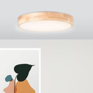 Rustic bathroom ceiling light wood, Kavish, IP44