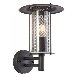 Rustic outdoor light black, Gezina, IP44