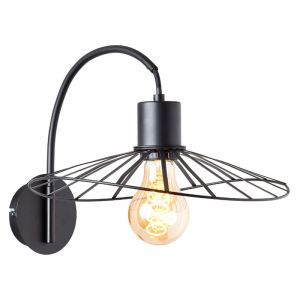 Retro wall light black, Famke