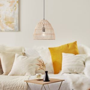 Rattan pendant light brown, Esra