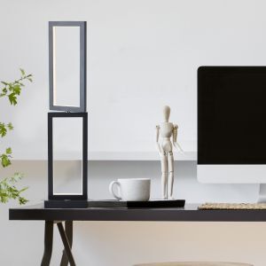 Modern table lamp black, Enis, 18W, 3000K LED, 3-step dimmable