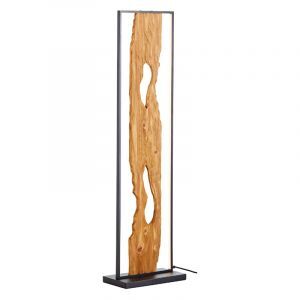 Rustic floor lamp brown, Raynor, 20W, 3000K LED, with switch