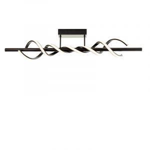 Modern ceiling light black, Quang, 20W, 3000K LED