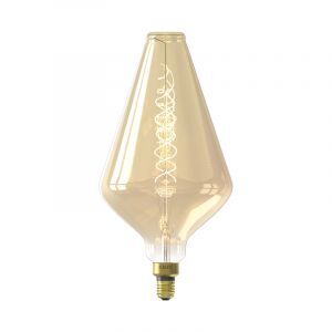 Golden Calex LED Filament lamp, wine glass, E27, 4W, 2200K (extra atmospheric white), dimmable