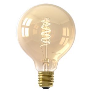 Dimmable Calex E27 LED filament bulb amber, 3,8W, 2100K
