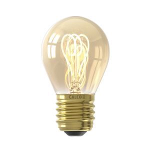 Dimmable Calex E27 LED filament bulb amber, 2,5W, 2100K