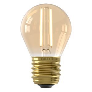 Dimmable Calex E27 LED filament bulb amber, 3,5W, 2100K