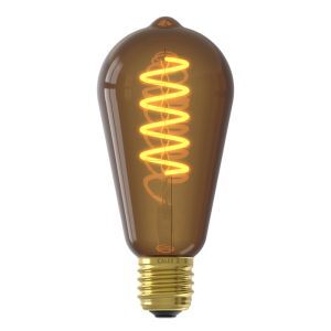 Dimmable Calex E27 LED Edison bulb brown, 4W, 1800K