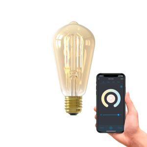 Calex smart LED bulb E27 amber, 7W, 1800-3000K