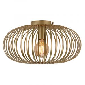 Industrial flush ceiling light gold, Lieve