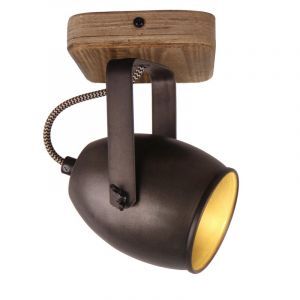 Vintage ceiling spotlight black, Chanice