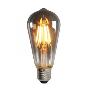Dimmable E27 Edison LED bulb, ST58, 5w, smoke glass, 2200K