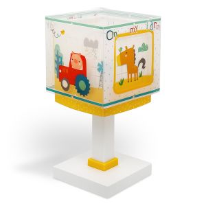 Multicoloured children's table lamp plastic, Farm