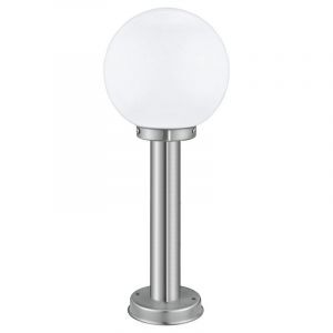 Silver outdoor light stainless steel, Baukje, IP44