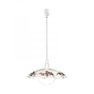 White classic pendant light glass, Kaj