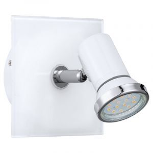 Chrome modern ceiling spotlight glass, Jasmijn, IP44