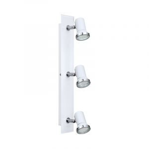 Chrome modern ceiling spotlight glass, Jasmijn, IP44