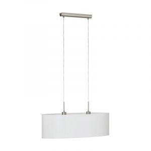 White modern pendant light fabric, Abano