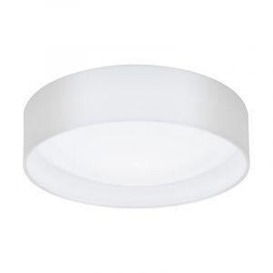 White modern flush ceiling light fabric, Abano, 12W, 3000K LED
