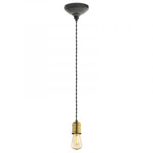 Golden vintage pendant light metal, Christel