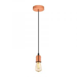 Copper vintage pendant light metal, Christel