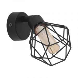 Black industrial ceiling spotlight steel, Zinedine