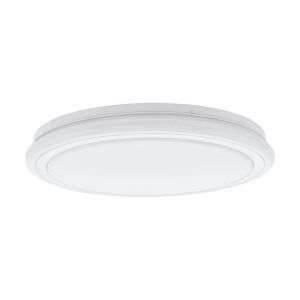White flush ceiling light steel, Elseline, 30W, adjustable light colour LED