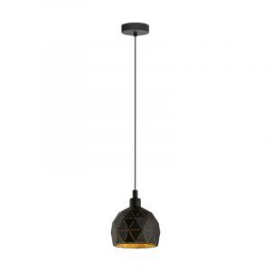 Black modern pendant light steel, Silva